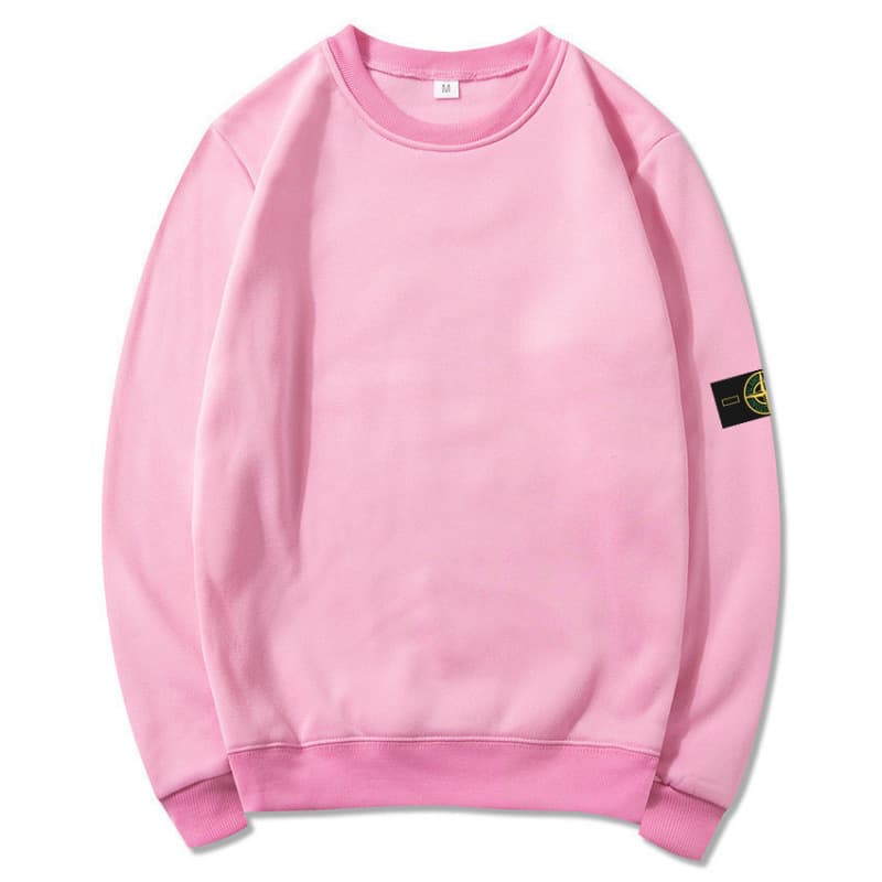 Sweat-shirt à capuche pour homme, couleur unie, col rond, basique, automne et hiver