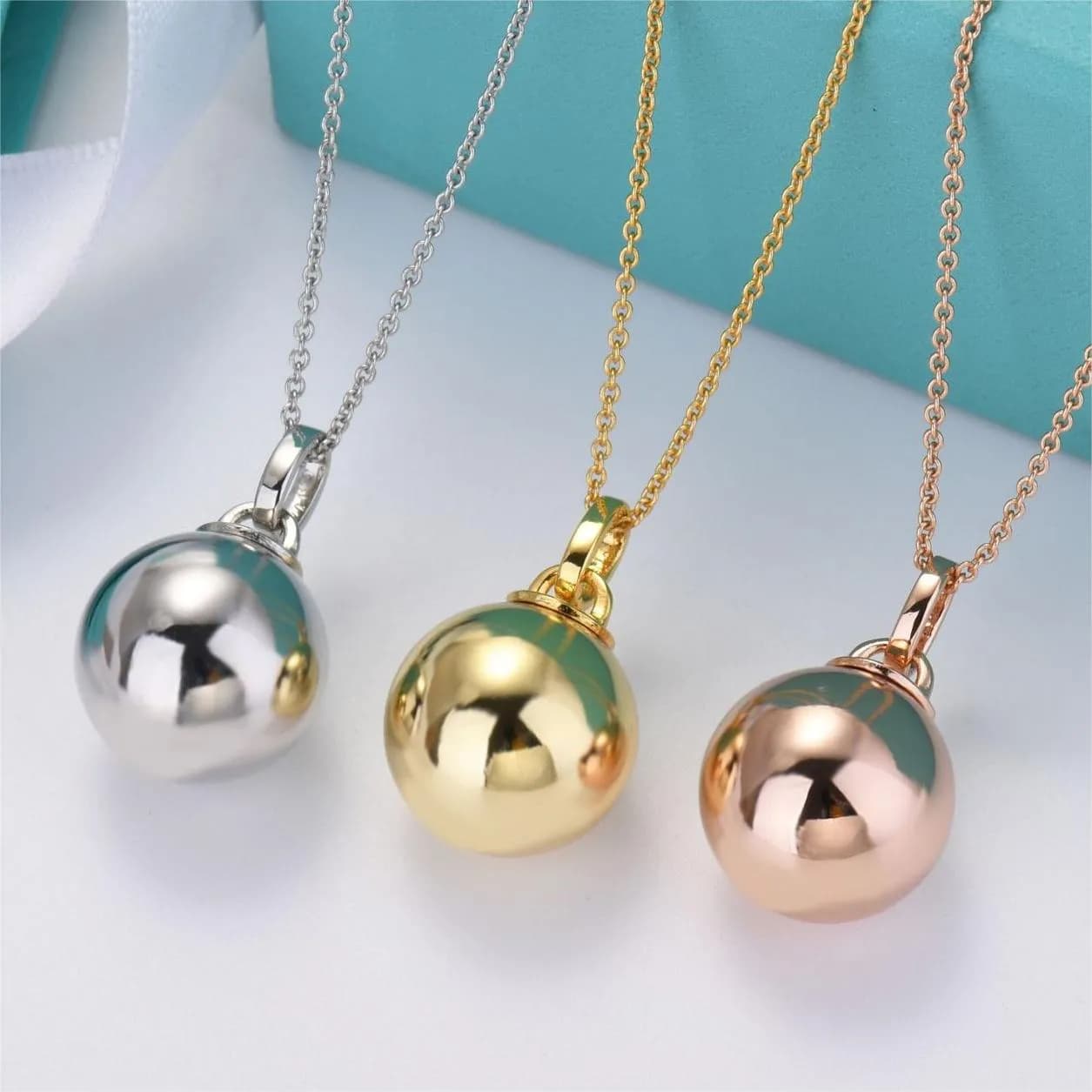 brand Round Ball Designer Pendant Female S Sier Plated Gold Couple Cross Chain Choker Love Necklace Neck Jewelry Gift