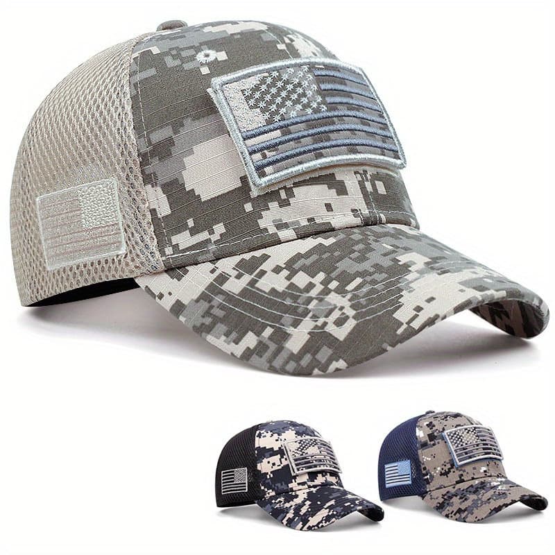Foreign Trade European And American Trend Fishing Summer Unisex Hat Camouflage Baseball Mesh Sports Cap