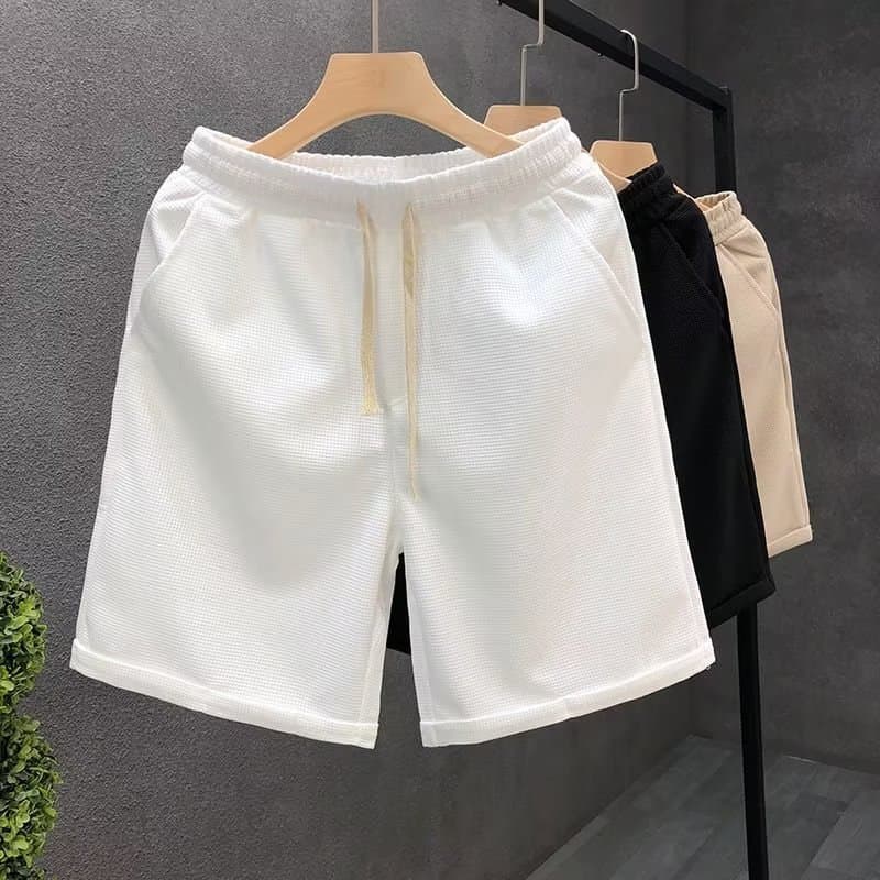 Men's Clothing Summer Five Point Casual Shorts Men's Fashion Handsome Loose Straight Casual White Outer Wear Sweatpants Trend
