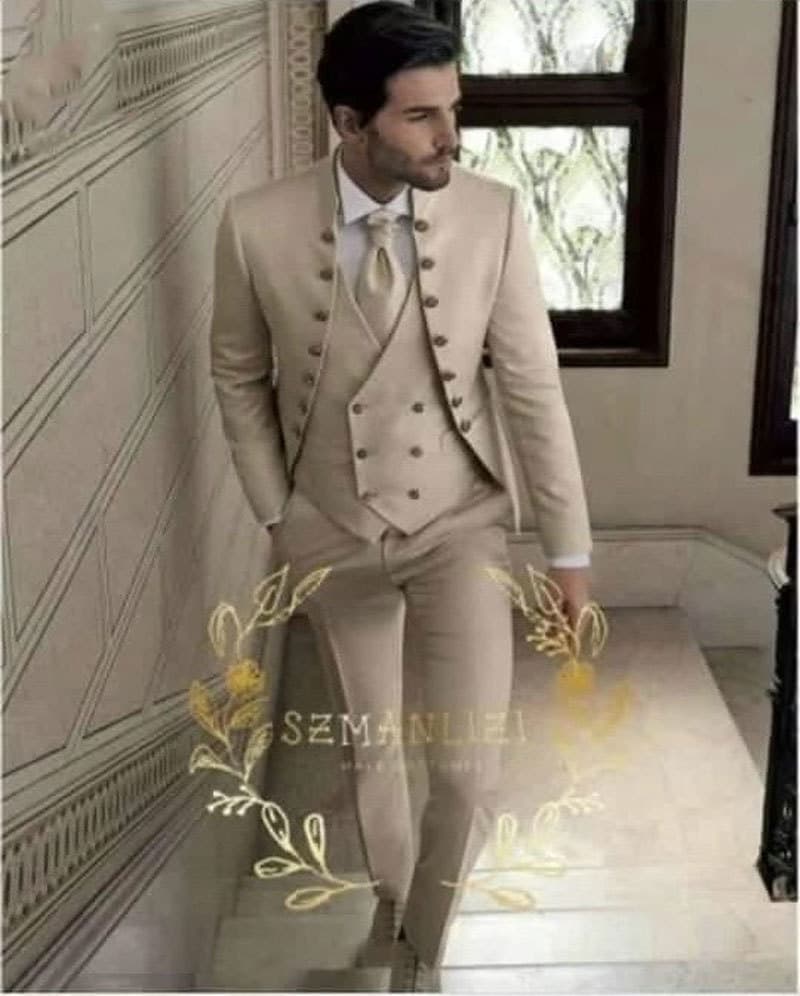 Man's clothing Extra fat Extra groomsman suit Three piece casual tuxedo banquet dress suit man