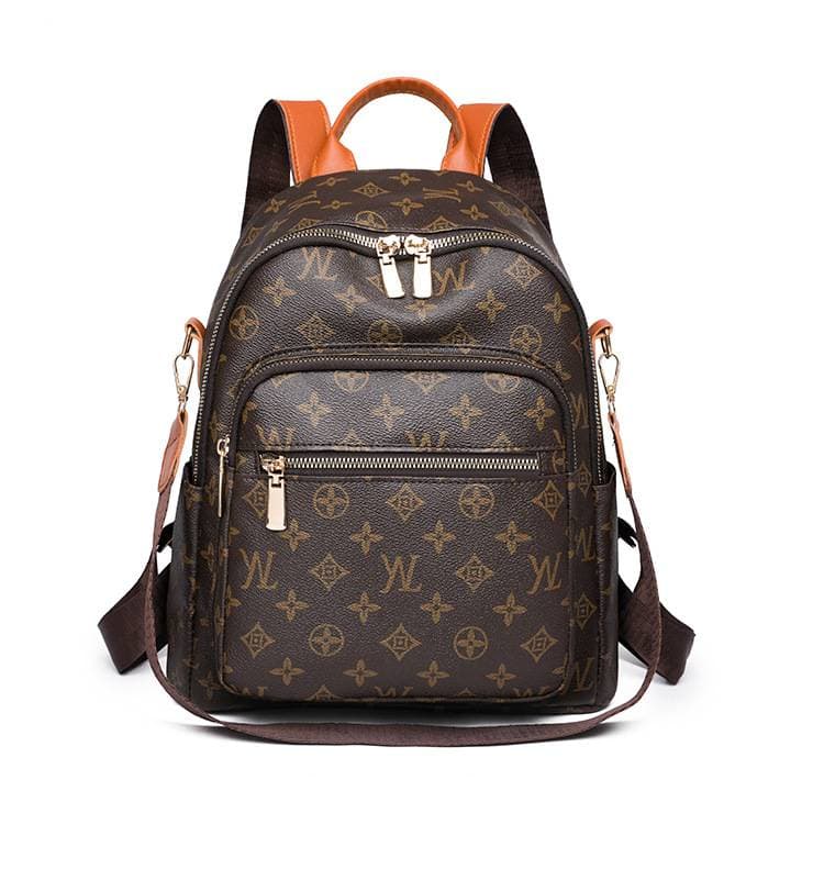 Sac à dos polyvalent et tendance pour femmes, grande capacité, imprimé rétro, idéal pour les déplacements quotidiens.