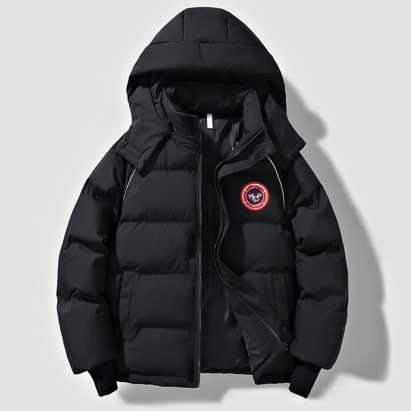 New Street Style, Warm, Retro Loose-fitting Hooded Puffer Jacket, Unisex, Fashionable And Thick Coat