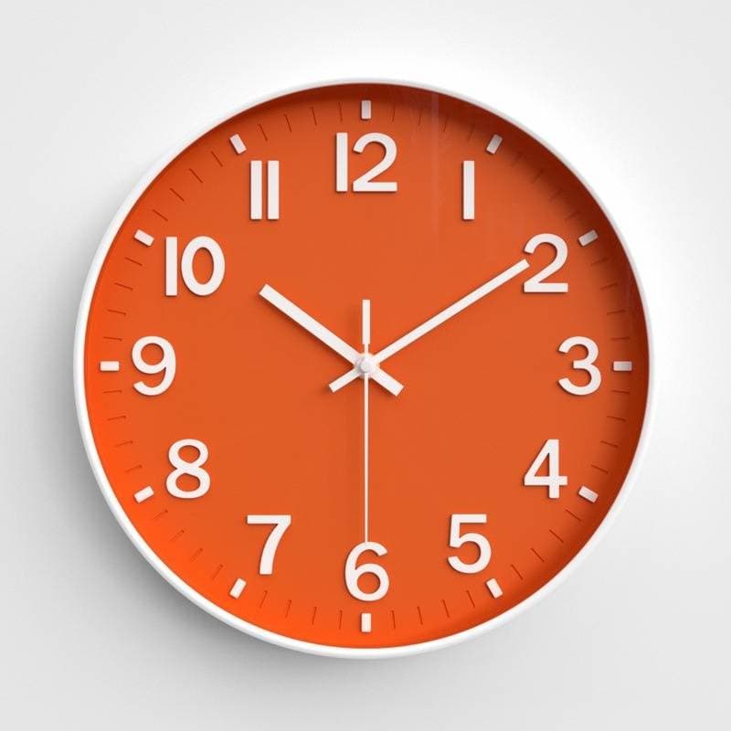 [12 Inches 30 Cm] Nordic Style Clock Living Room Silent Wall Clock Simple Popular Wall Hanging Three Dimensional Digital