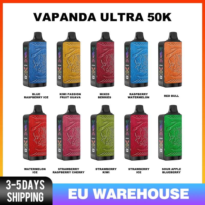 1 mod de vape VAPANDA ULTRA 50K jetable, 50 000 bouffées, cigarette électronique rechargeable haute capacité, entrepôt UE