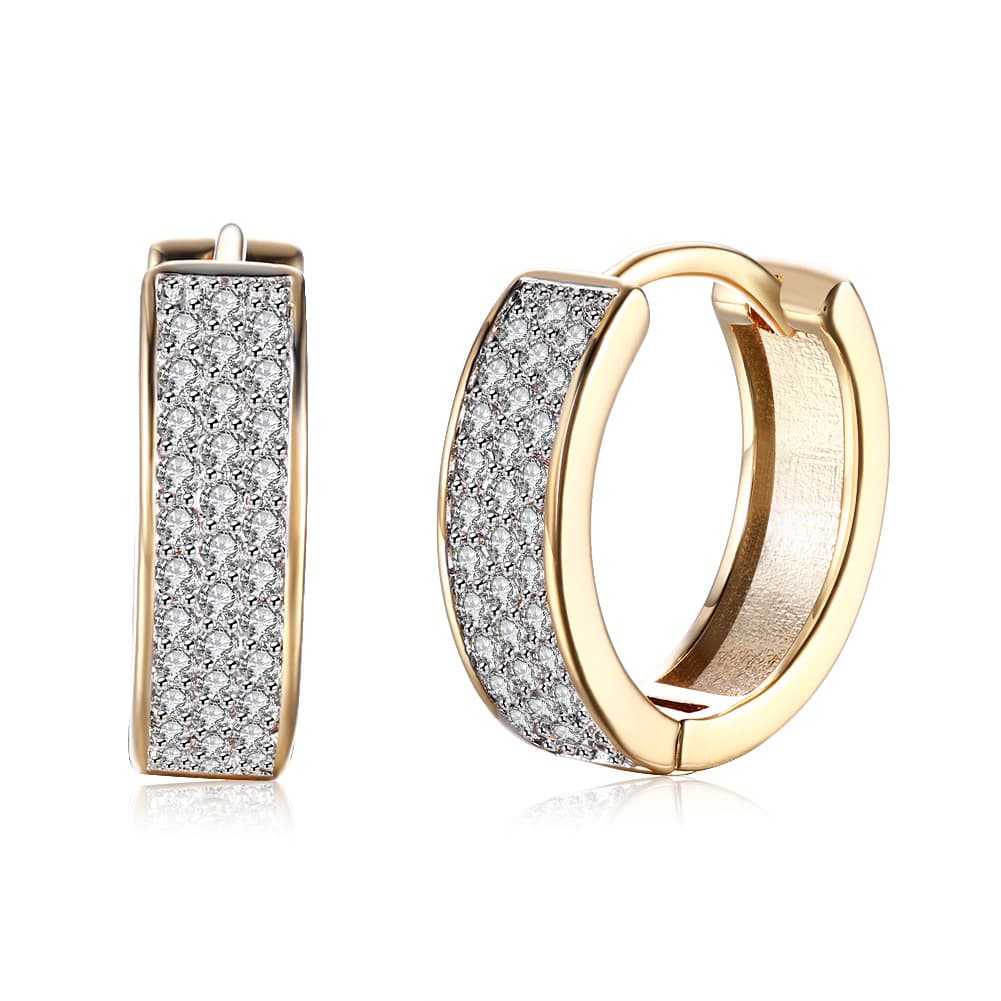 Women's Jewelry Fashion Trendy Single Row Diamond Earrings Small Fresh Zircon Earrings Jewelry