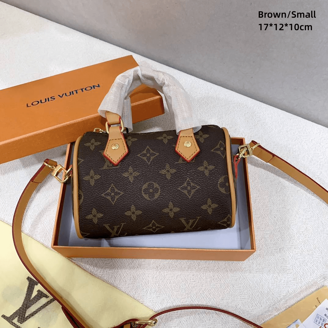 【HOT】Speedy Nano Series Sac à bandoulière classique rétro imprimé Boston Mini Pillow Bag