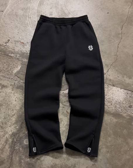 Men's Clothing Retro Y2k Street Trend Hip Hop Casual Elastic Waist Zipper Loose Solid Color Sports Casual Pants