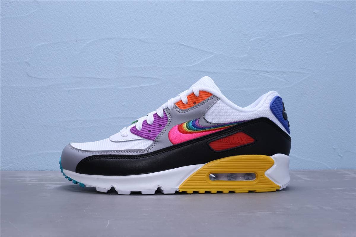 2023 Sports 90 Panneau Couleur 20% Chaussures de course à coussin d'air en cuir 36-46