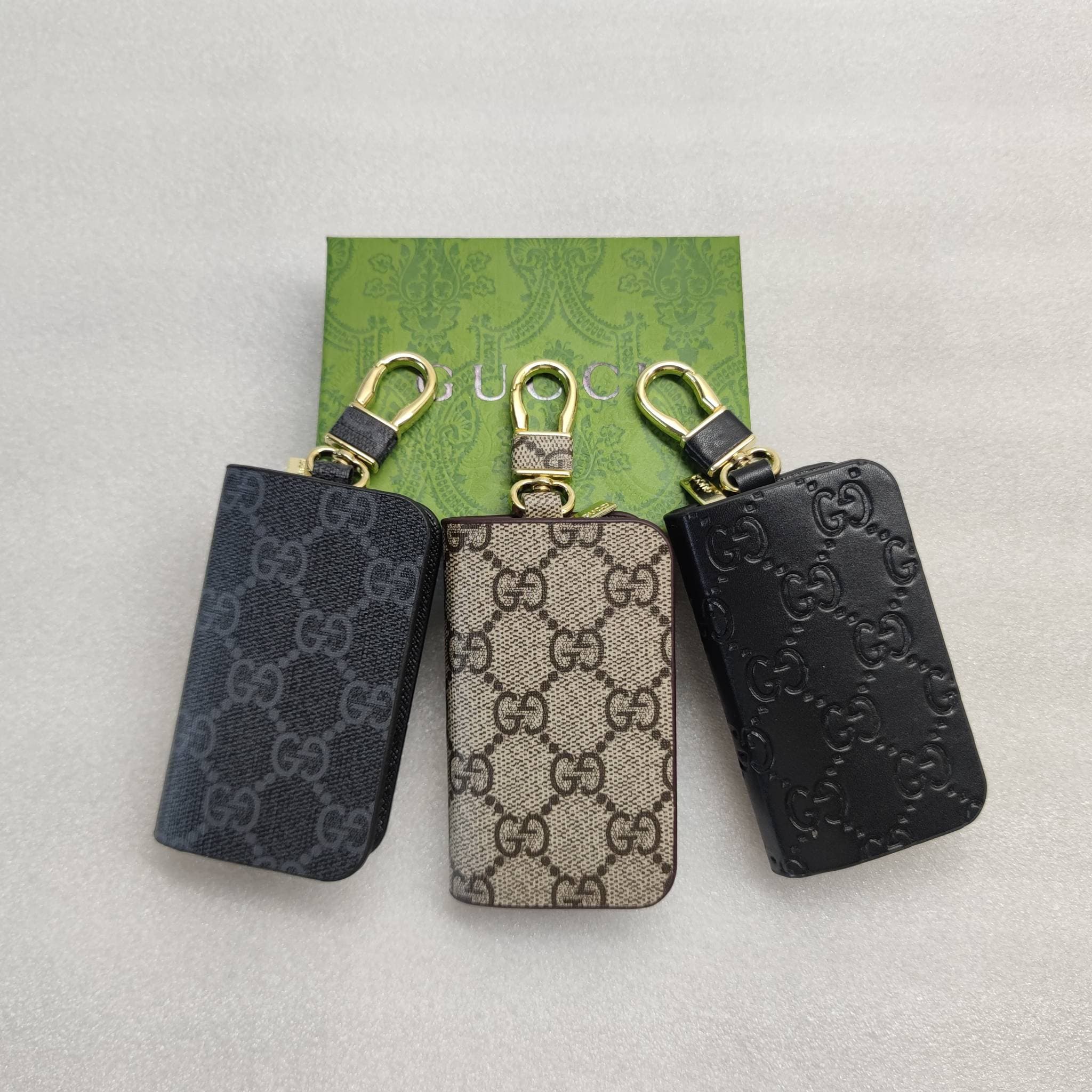 Sac à fermeture éclair unisexe simple pour clé de voiture, protection à la taille, mini porte-clés tendance