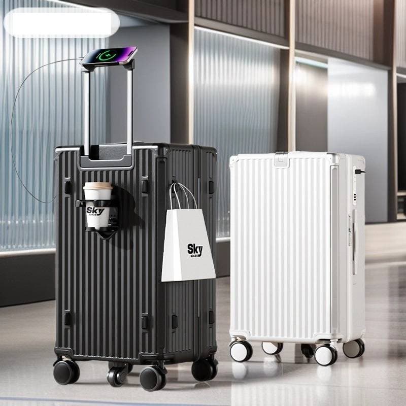 Durable PC Luggage With Spinner Wheels, TSA Lock & Anti-Burst Zipper - Lightweight Suitcase For Travel In Classic Colors Explosion Proof Zipper