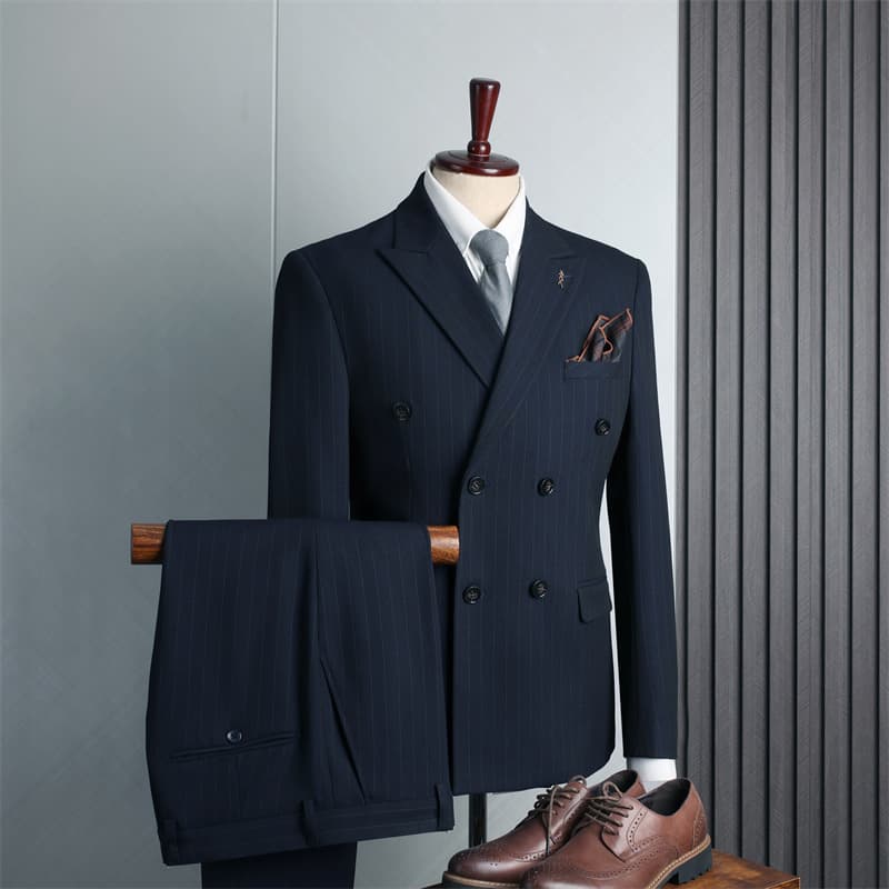 Men's dress double breasted suit suit for wedding groom coat