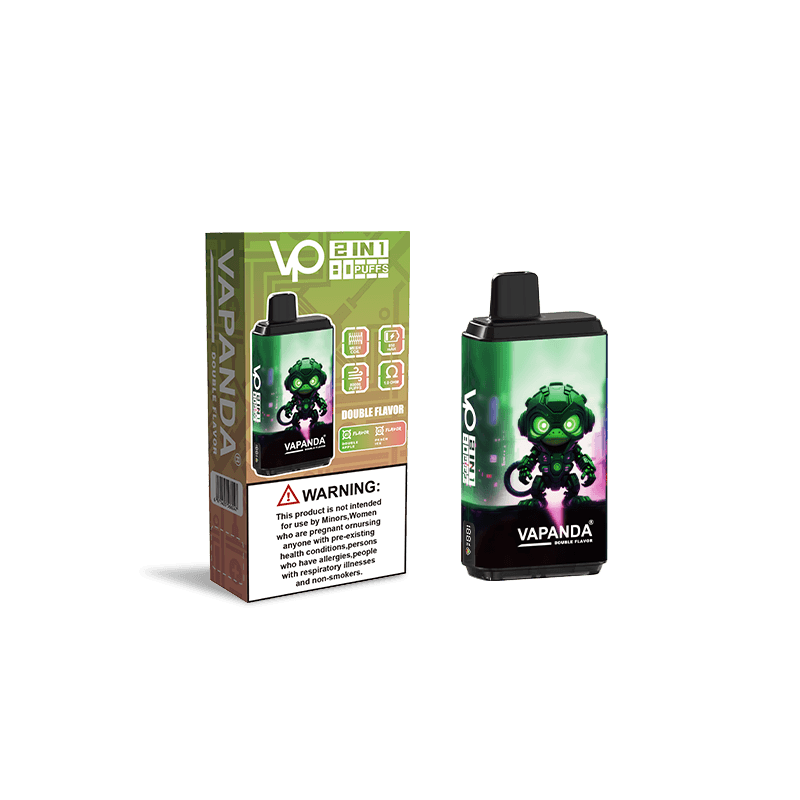 Lot de 10 cigarettes électroniques jetables Vapanda Double Saveur 80K 120K