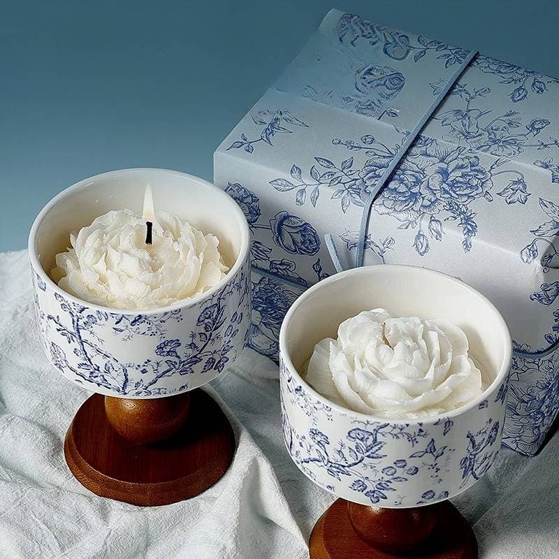 Candles Camellia Scented Candle Gift Set Elegant Floral Aromatherapy Candles For Birthday Bridesmaid Gifts Christmas Home Decor With Premium Soy Wax