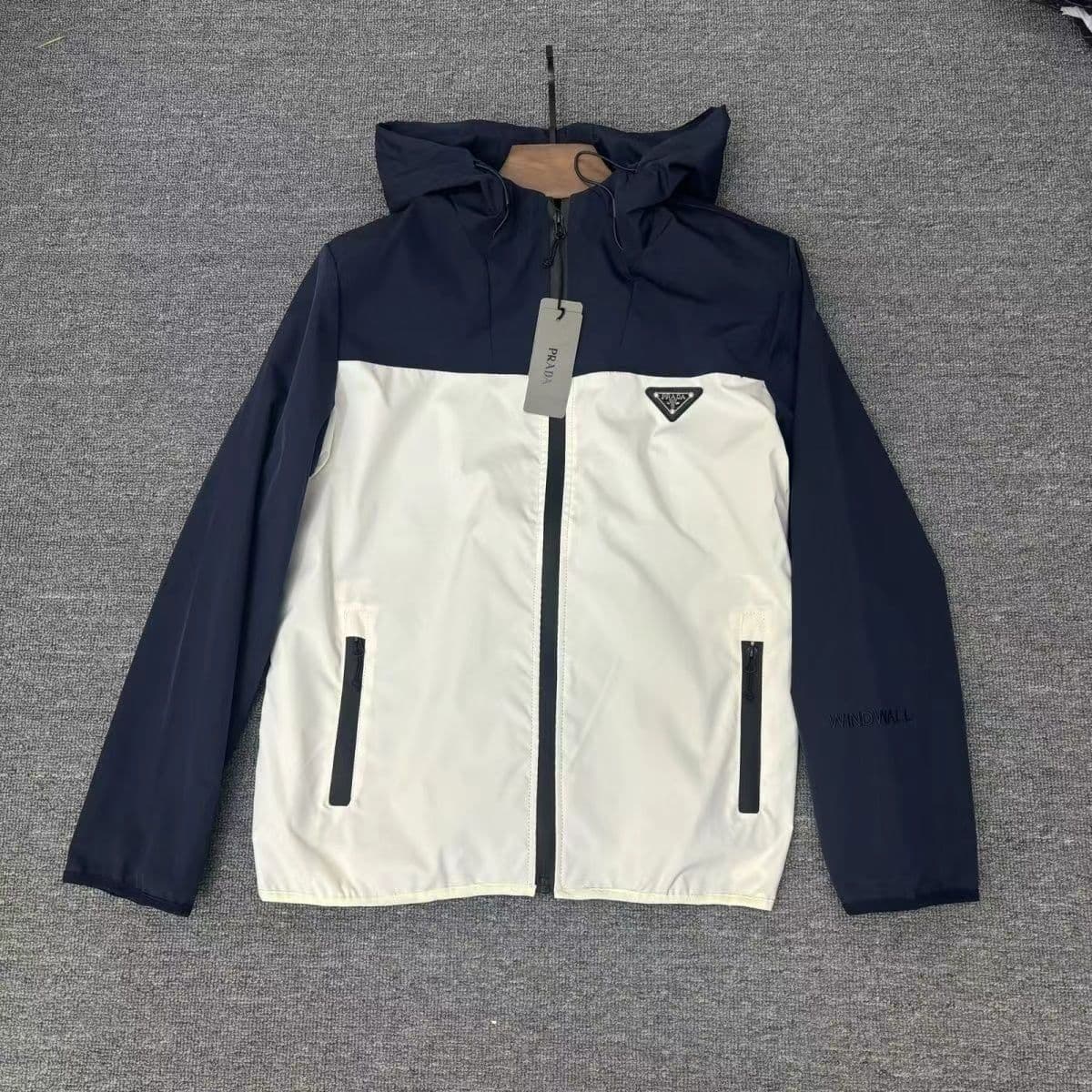 Sweat à capuche triangle bleu épissé de marque de célébrité Internet d'automne pour hommes et femmes avec le même style, polyvalent
