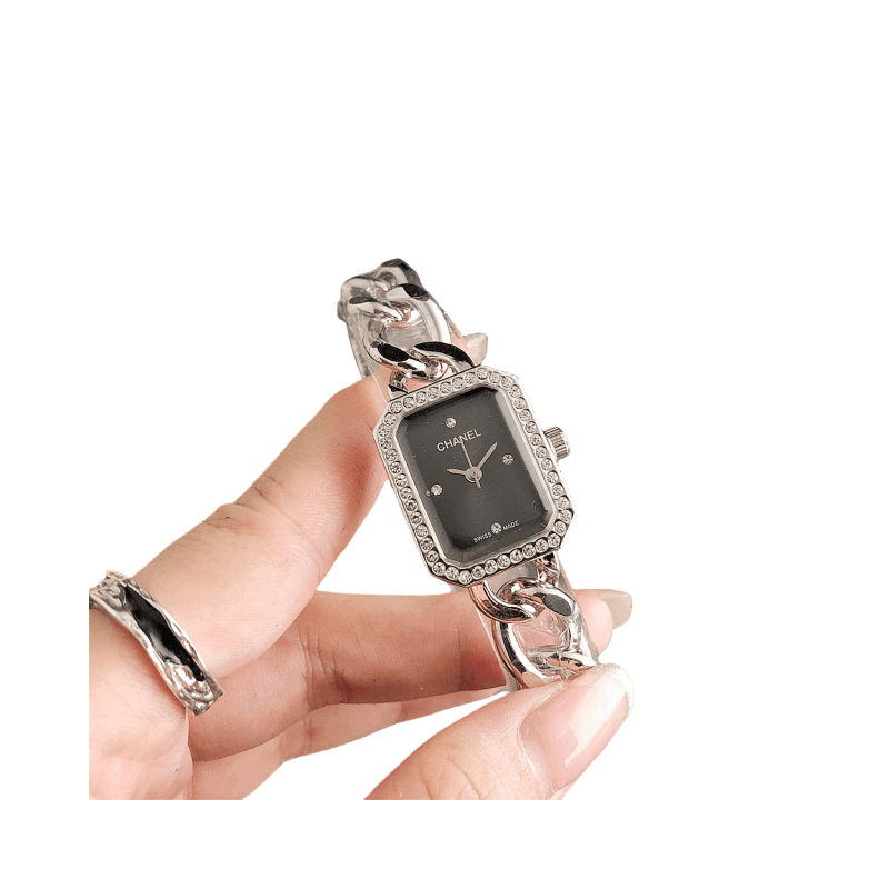 Marque de luxe petit style de parfum montre à sucre carrée femmes dames lumière de luxe niche senior nom marque rétro compacte montre carrée dia