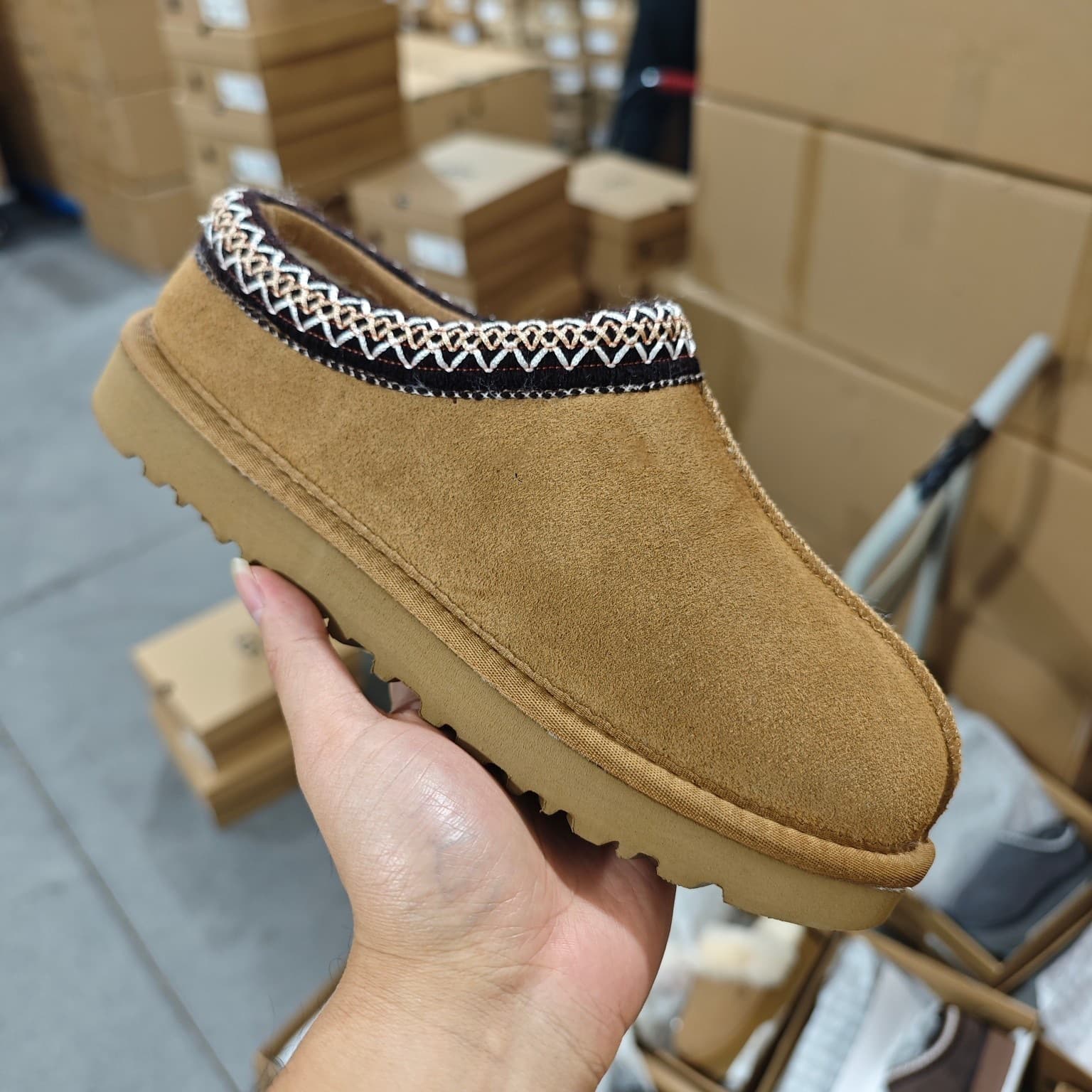 U Ethnic Style Lazy Flat Bottomed Talman Mop Fashionable Warm Integrated Women's Versatile Fur Shoes Thin Sole