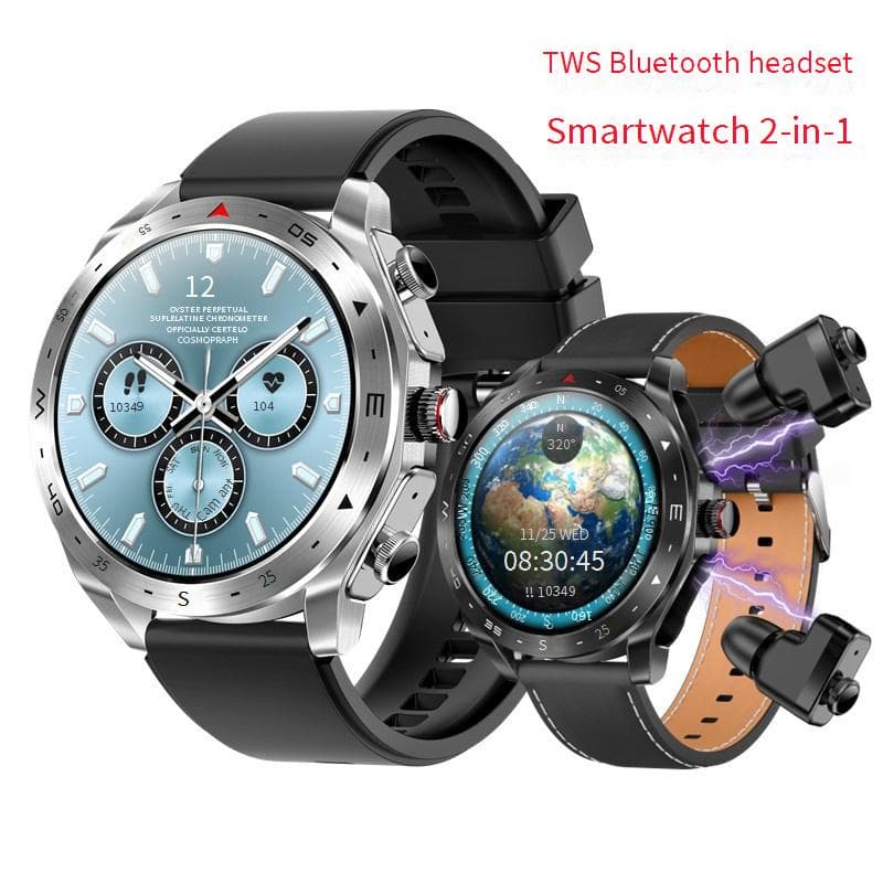 Electronics T95 Earphone Watch Two In One Men's Smart Watch Bluetooth Call Sports Health Smartwatch