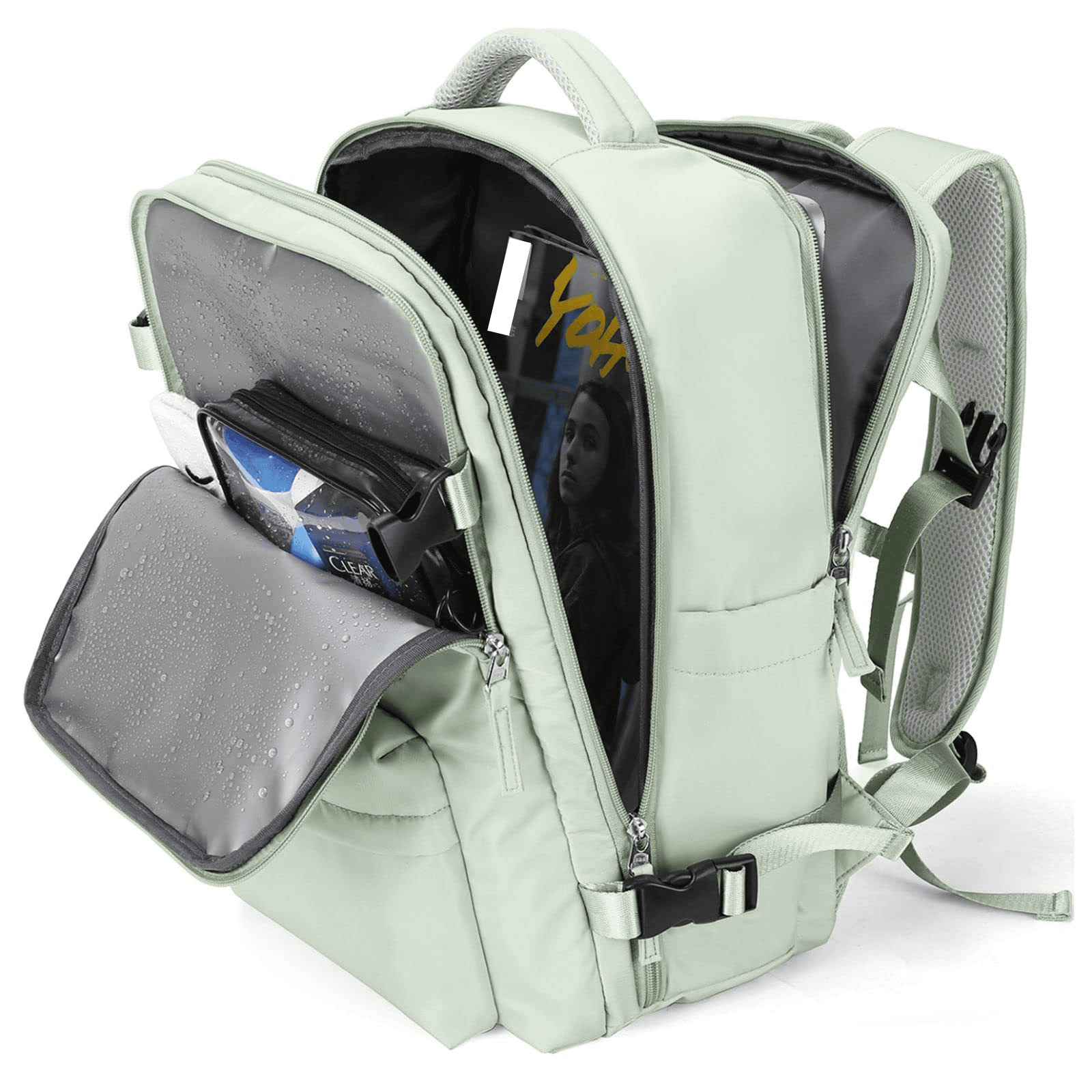 travel backpack for women, large capacity, multifunctional luggage, leisure backpack, business trip travel bag, college student schoolbag
