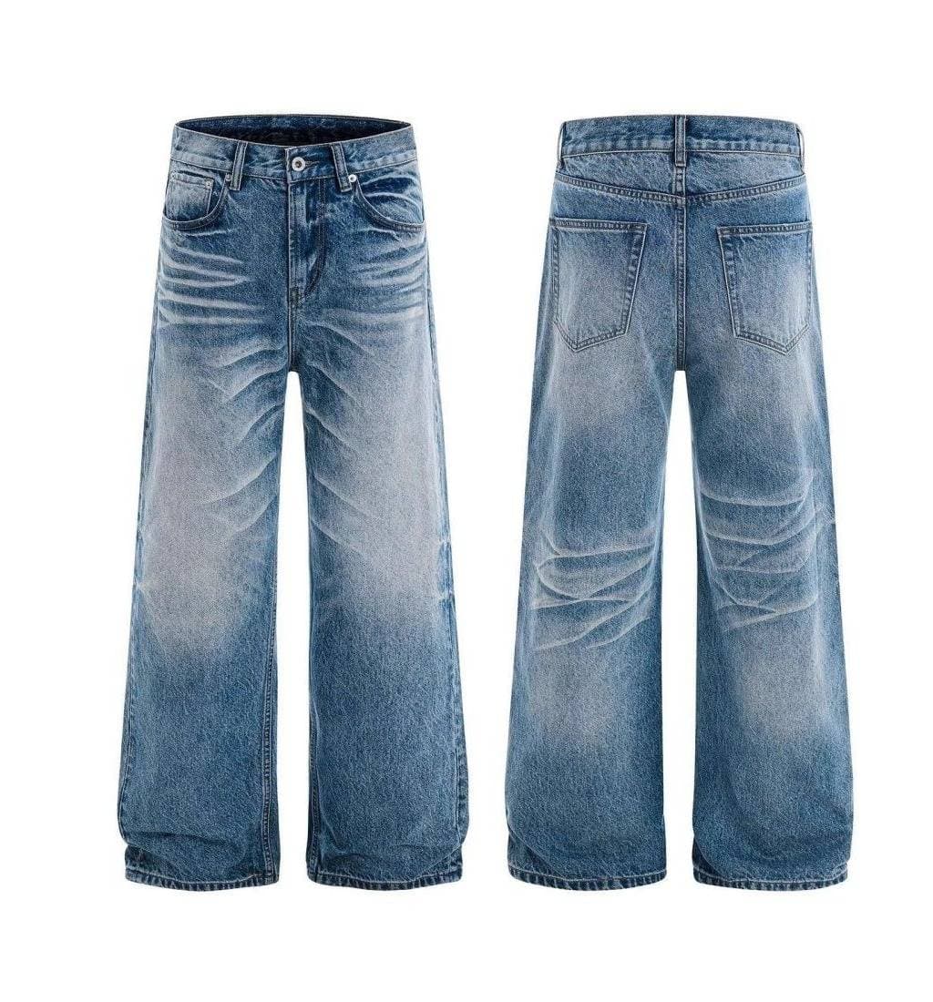 Men's Clothing Jeans For Men And Women, Flared Cleanfit, Niche American Straight Trousers