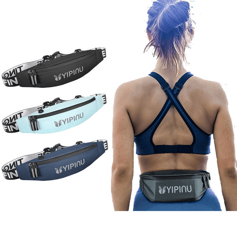 Gym Bags New Outdoor Sports Waist Bag Waterproof Close Fitting Mobile Phone Bag Reflective Crossbody Sports Bag Running Belt Bag