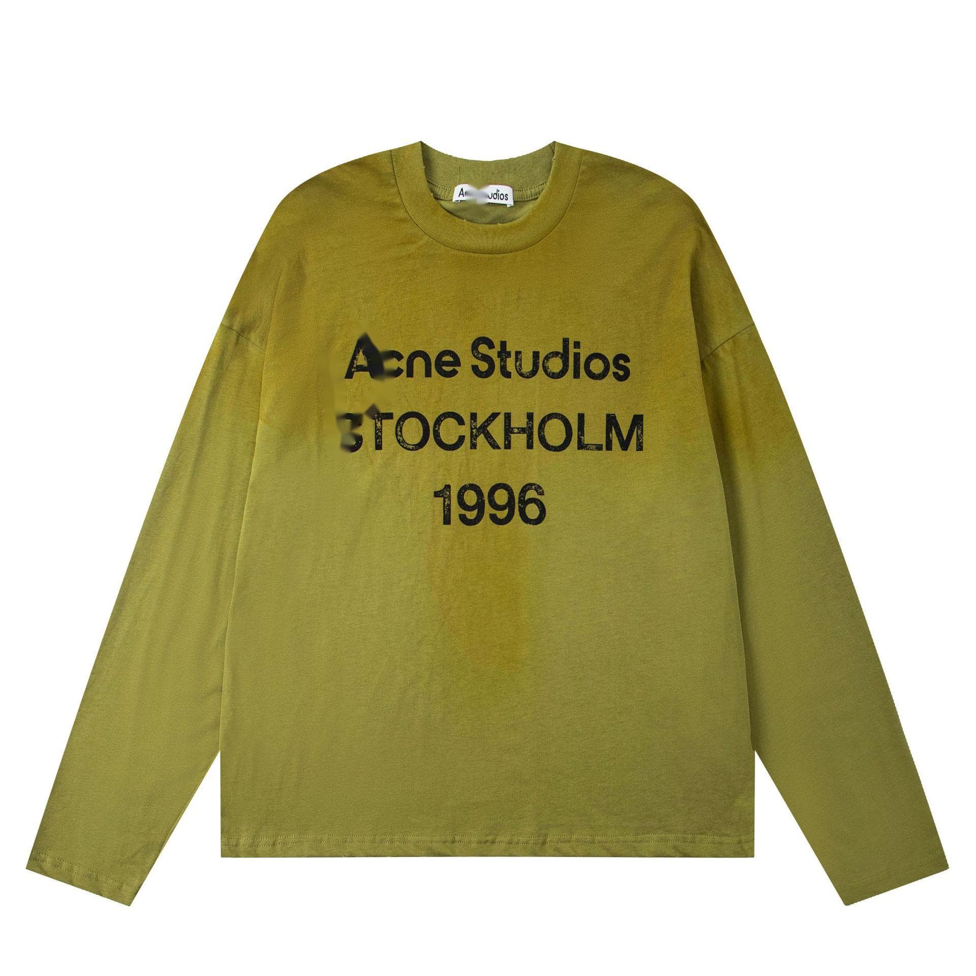 Acne Studios 1996 Classic Destruction Commémorative Style Paresseux Décontracté Manches Longues Protection Solaire Base Légère