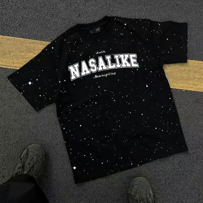 Gypsy Short-sleeved T-shirt Men's Summer Heavy Cotton Letter Printing Design Sense Loose Half-sleeved T-shirt Top Tide