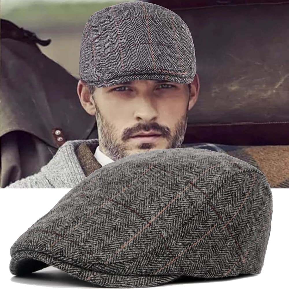 New Arrivals Classic Plaid Stripe Cap for Men Women Winter Cotton Flat Ivy Vintage Gatsbay Irish Outdoor Cabbie Beret Painter Hat