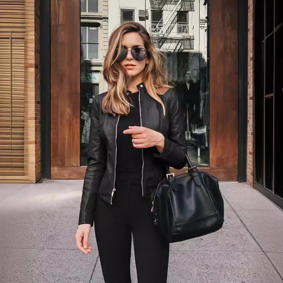 Women's Clothing popular wish new product hot sale autumn and winter women's fashion leather PU suit jacket