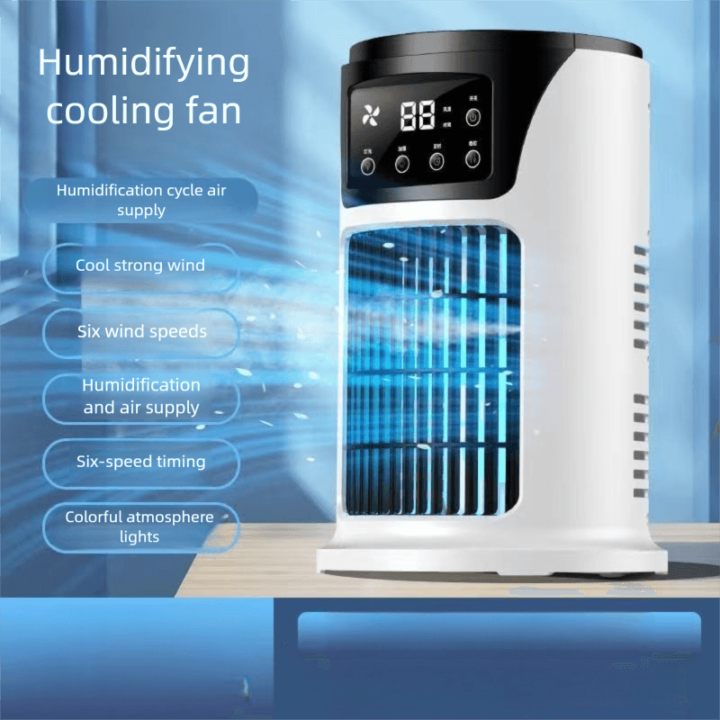 Cross-Border USB Desktop Mini Water Cooling Small Conditioner Office Dormitory Spray Humidification Fan Air Cooler