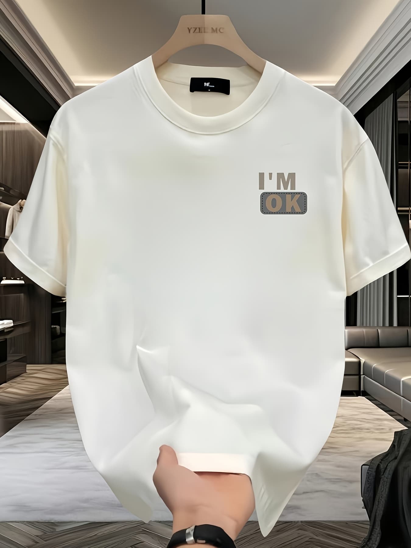 100 Cotton Men's Summer Short Sleeved Round Neck Loose Oversized T-shirt Top Breathable And Comfortable
