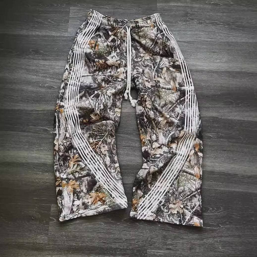 ​​Men's Military Camo Cargo Pants, Loose Fit Tactical Workwear With Multiple Pockets, Streetwear Hip-Hop Joggers​​