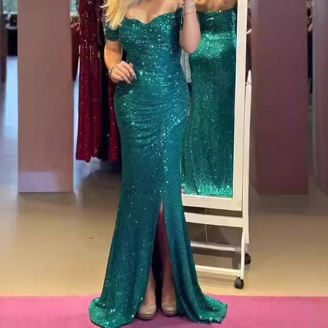 Vêtements pour femmes en polyester sexy à fines bretelles et paillettes