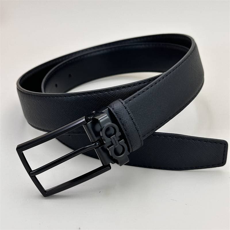 Ceinture classique en cuir de vache, légère et luxueuse, pour hommes et femmes, style business et décontracté