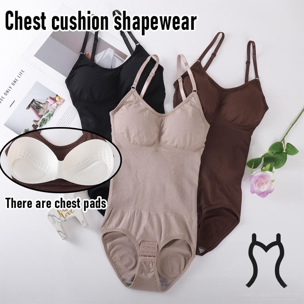 Underwear & Sleepwears Seamless Shaping Bodysuit With Built-in Bra & Snap Buttons – Tummy Control, Butt Lift, Comfort Fit (Black/Nude/Brown, XXS-XL)​