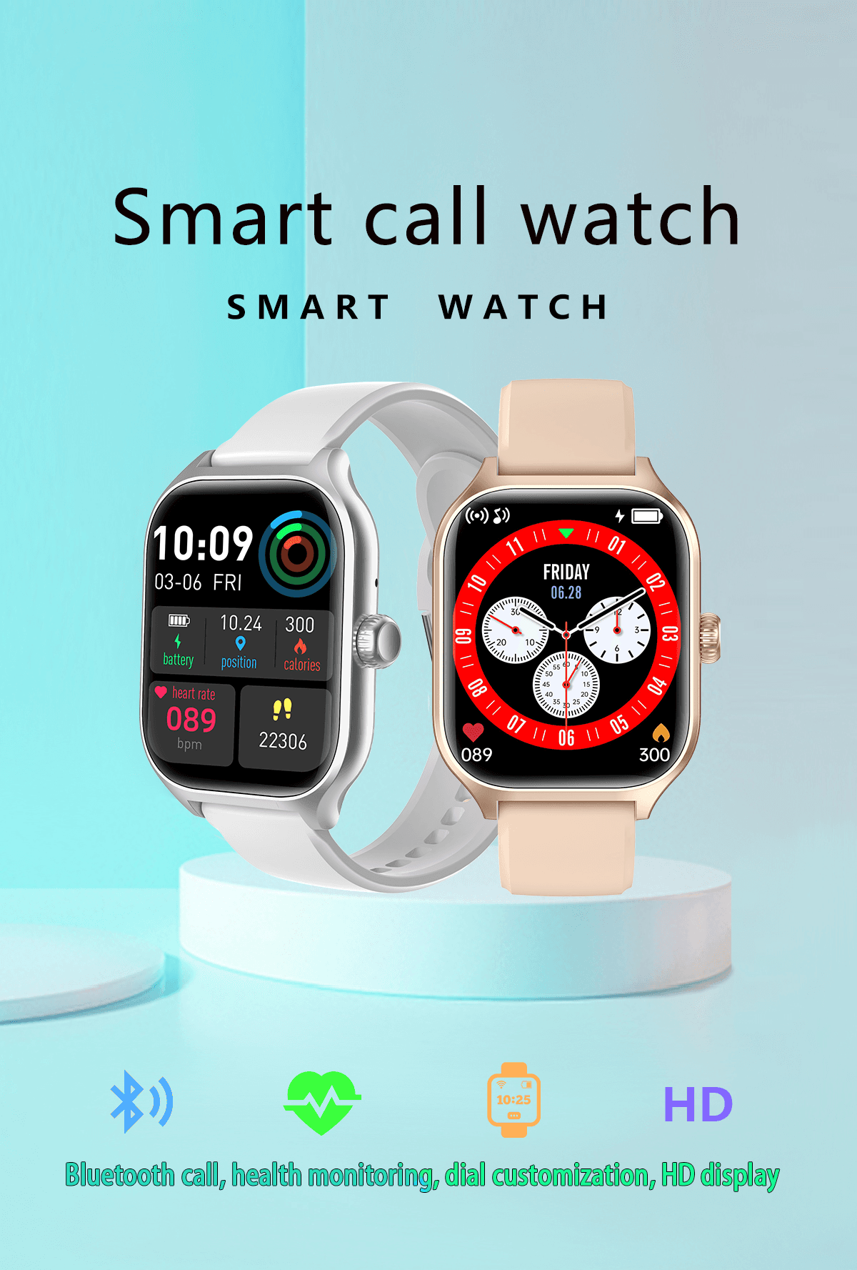 Multifunctional Smartwatch With Heart Rate, Blood Pressure, Oxygen Monitoring, Step Count, Calorie Tracking, And More