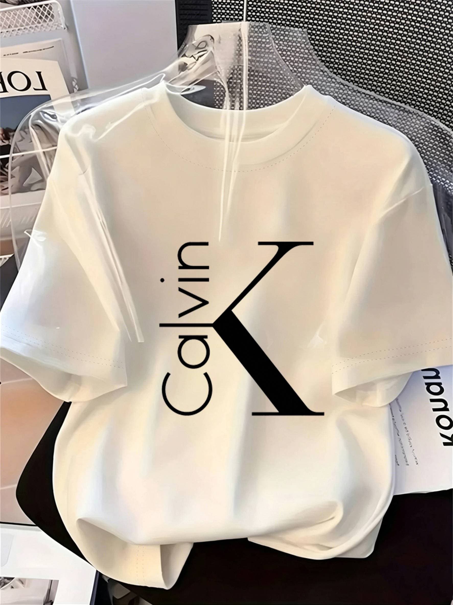 Women's Clothing 2026 Summer Fashion T-Shirt Trendy Loose Fit Casual Short Sleeve Printed Top