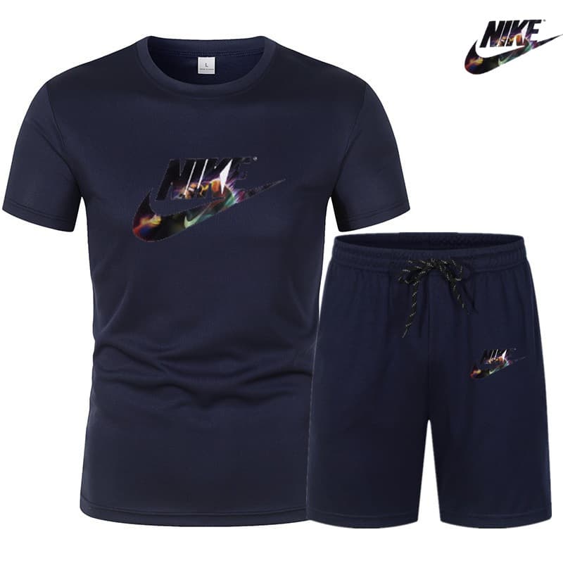 2024 Tendance d'été Vêtements pour hommes T-shirt à manches courtes + short à cinq points Ensemble 2 pièces Survêtement Mode Jogging Casual En