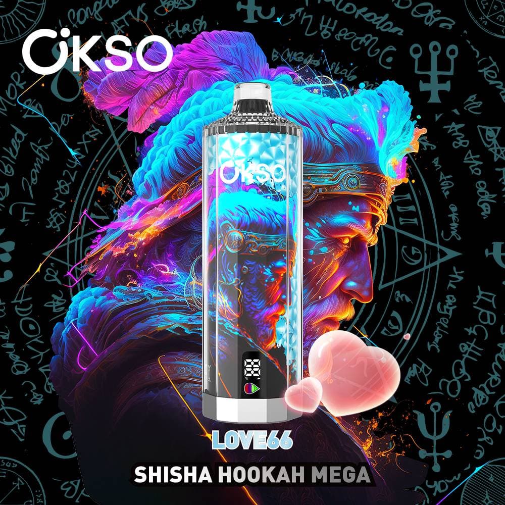 Vape OKSO MEGA 50 000 bouffées Myrtille Framboise Cerise - Pack à prix réduit, économies exceptionnelles - 1 100 mAh