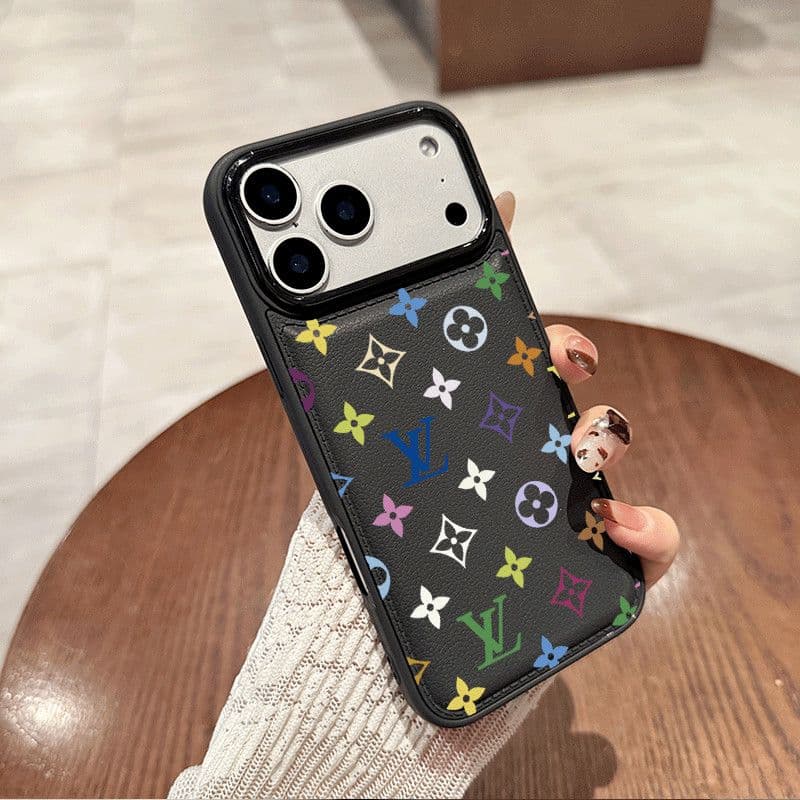Coque de téléphone portable avec impression de lettres colorées pour iPhone 17 Pro Max, iPhone 16, 15/14 Pro/13/12/11