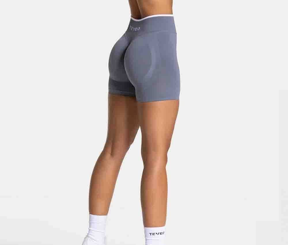 Ensemble débardeur et short de yoga ajusté sans coutures à blocs de couleur - Un article très populaire