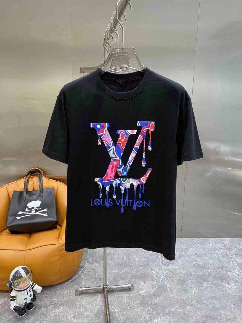 T-shirts de marque de haute qualité, t-shirts tendance décontractés d'été pour la maison, t-shirts en pur coton amples, simples et polyvalents