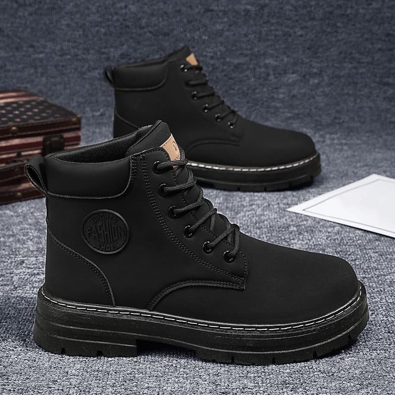 Spring 2025 New Breathable Martin Boots Men's Retro Workwear Boots
