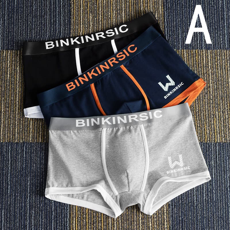 3pcs Boxer shorts large size seamless cotton file men's boxer shorts summer thin section L-4XL