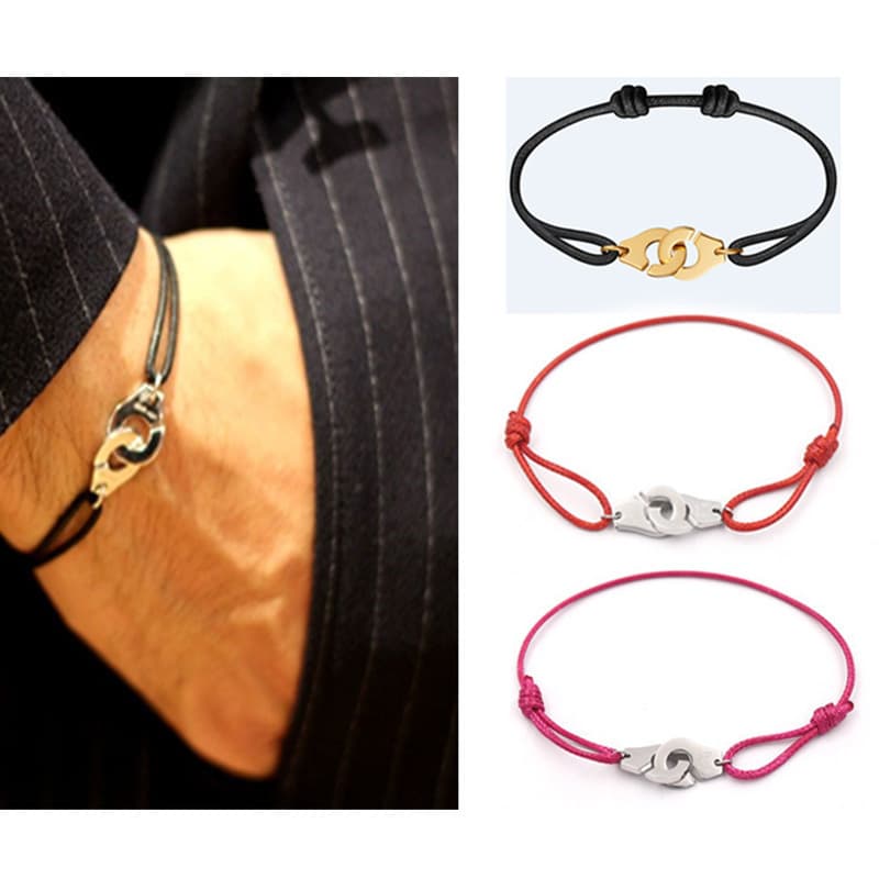 DH High Version Gift Woven Stretch Adjustable Unisex Colorful Wax Rope Handcuff Bracelet Non-Fading Hypoallergenic