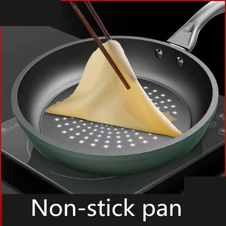 24cm Cast Iron Non Stick Frying Pan, Easy Clean Reduced Smoke Skillet, No Burn Food Release, Heavy Gauge Base Fast Even Heat, Gas And Induction Hob