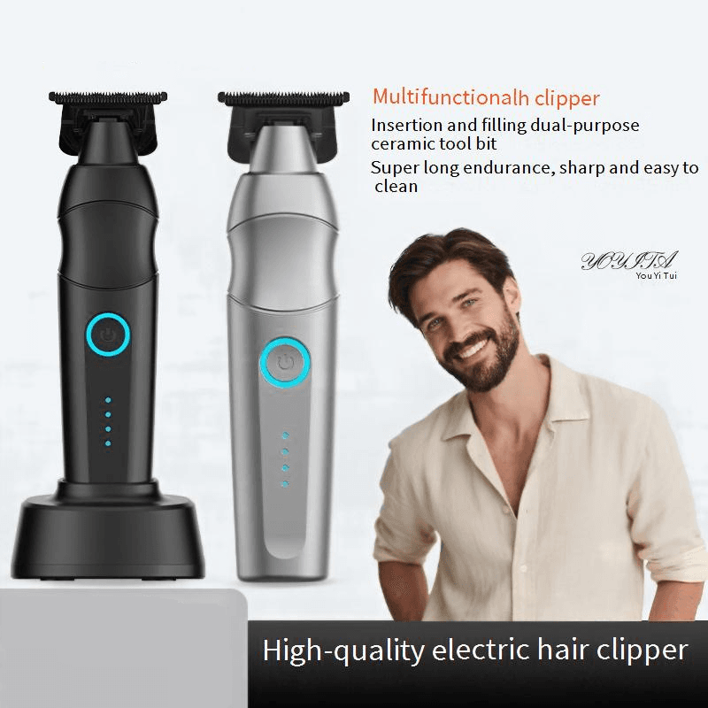 YOYITA Professional Hair Clipper For Men & Pets - Ceramic Blade, Rechargeable Cordless Electric Trimmer With Quiet Motor (36dB)