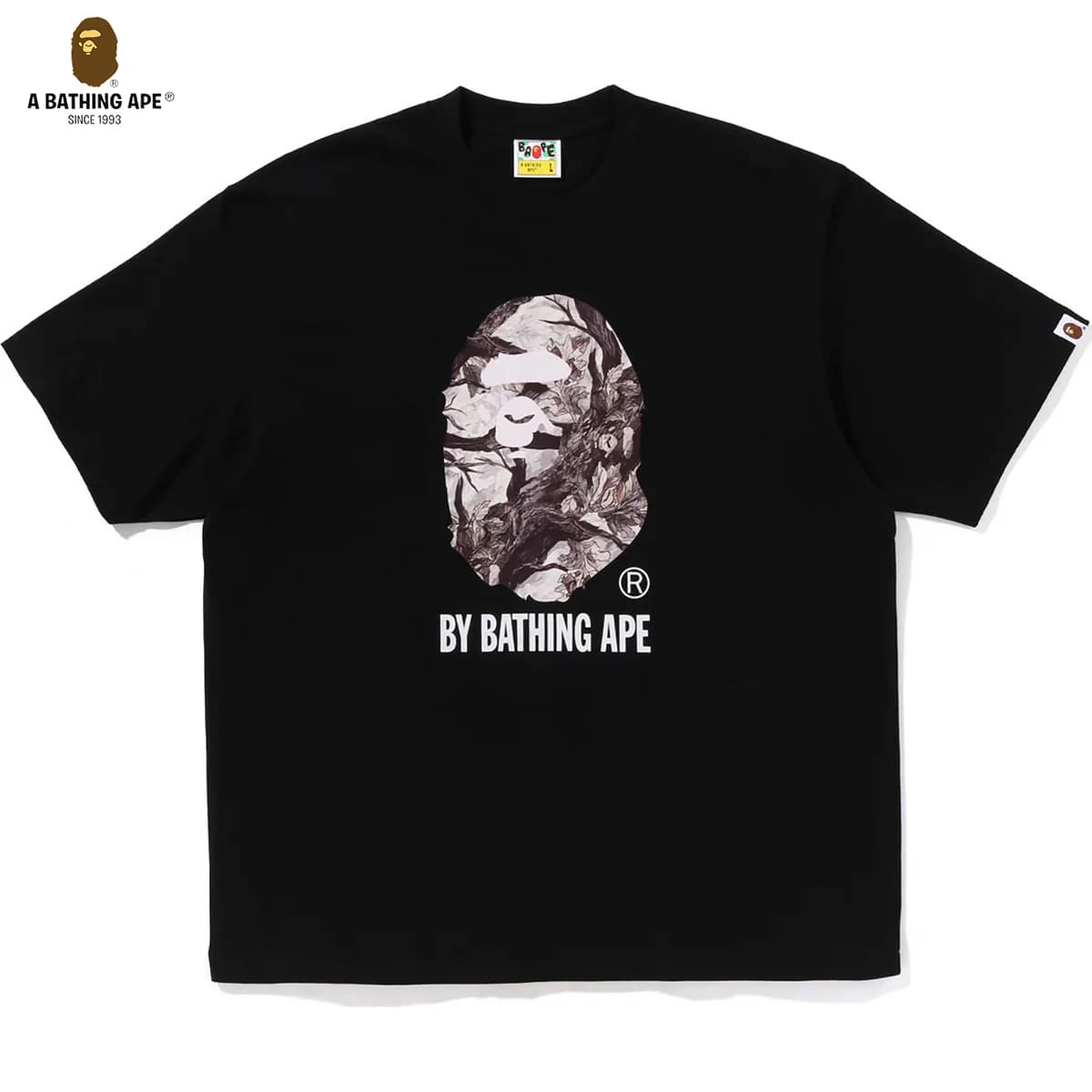A BATHING APE 2026 New BAPE Tree Edge Camouflage Pure Cotton Short Sleeved T-shirt Top