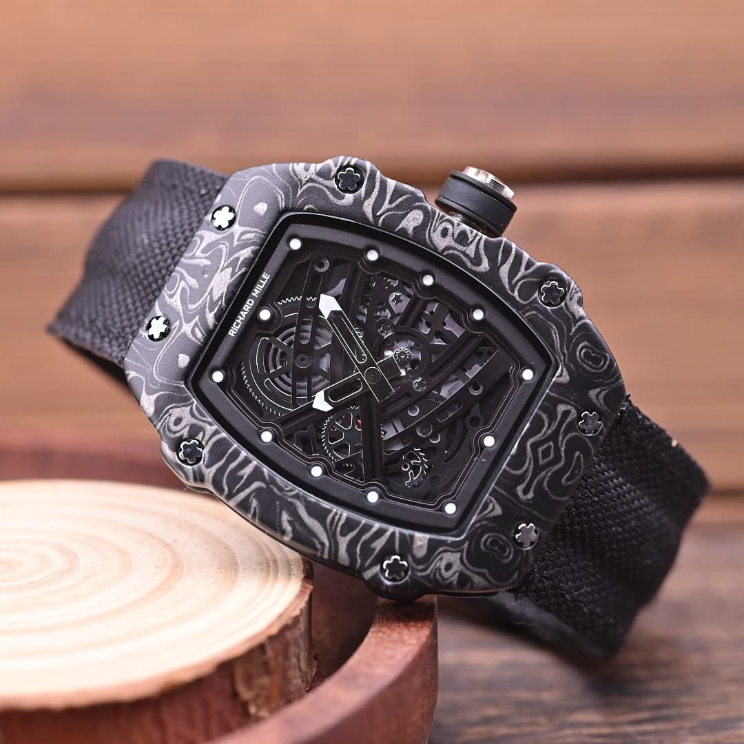 Montres-bracelets ultra-minces pour hommes Charles & Richard avec bracelets tissés : Montres décontractées