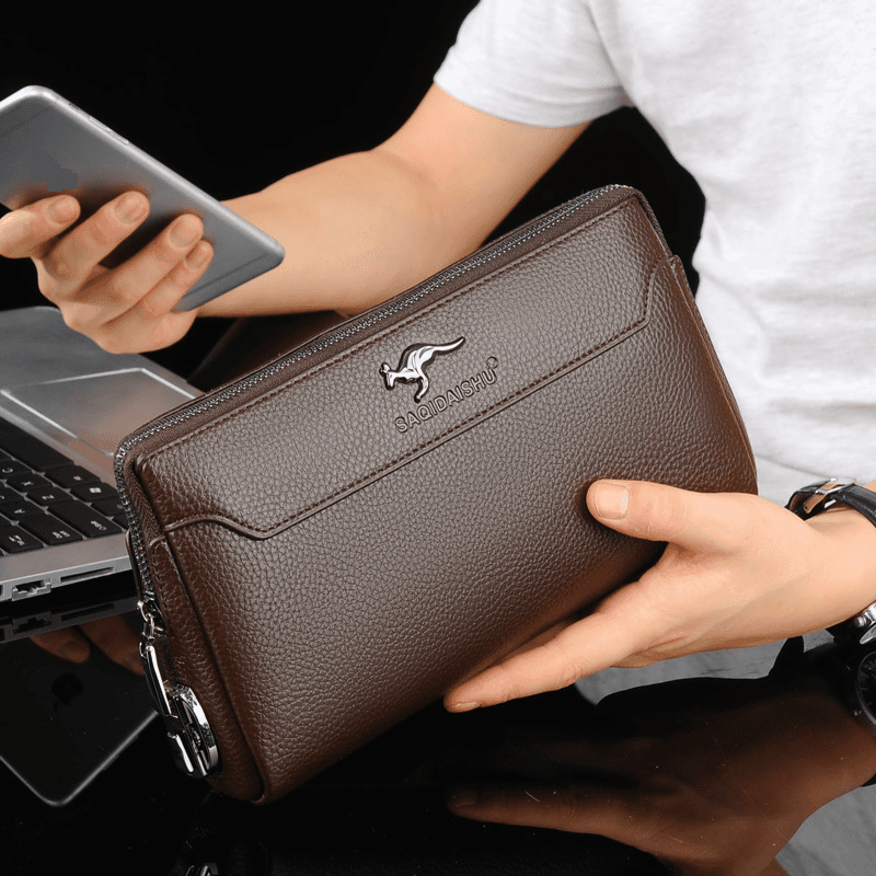 Men's Pu Clutch Bag Casual Business Anti Theft Password Lock Clutch Bag One Piece Drop Shipping